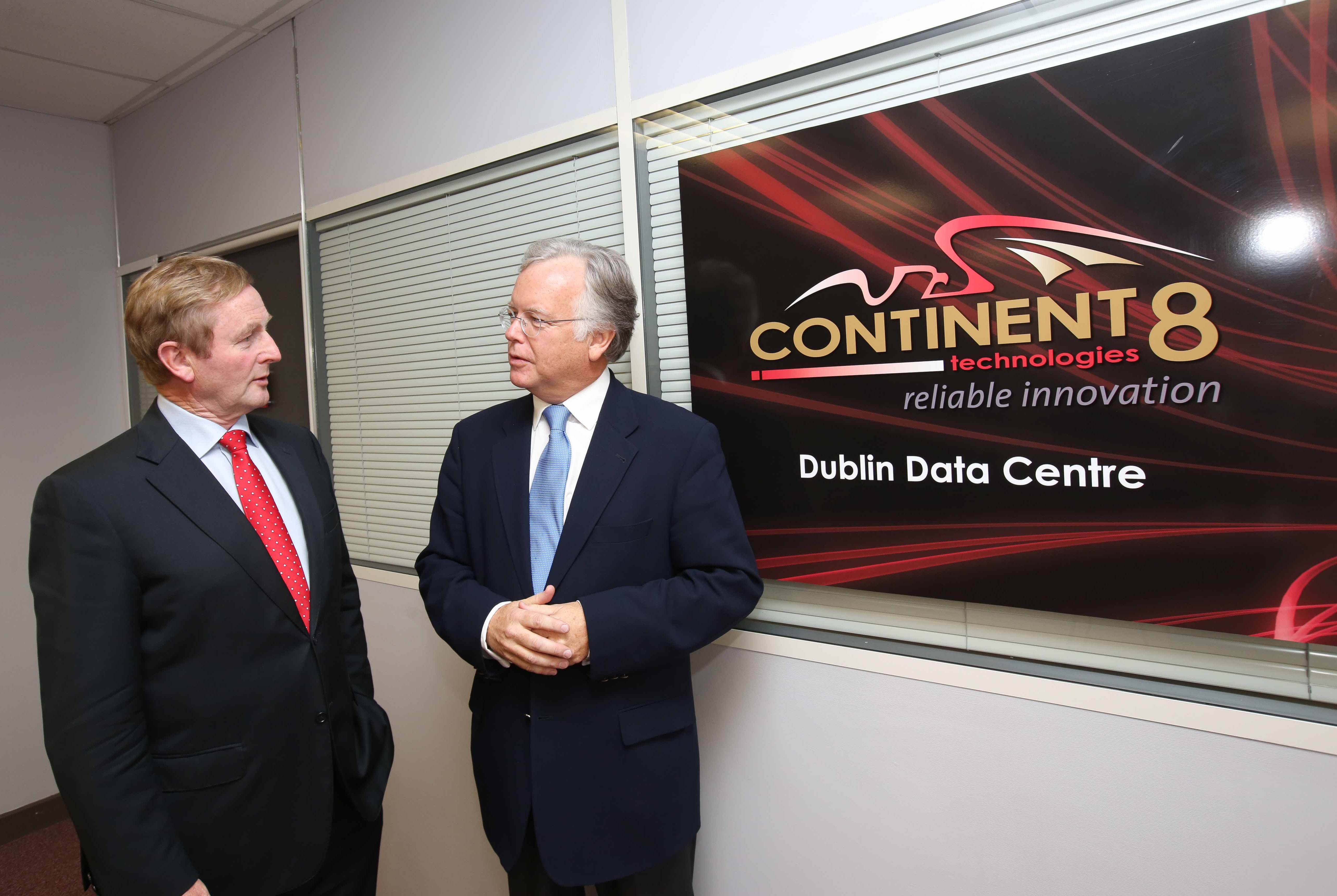 An Taoiseach Enda Kenny with Michael Tobin, CEO, Continent 8 Technologies