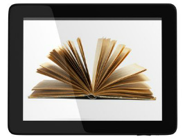 e-book on tablet