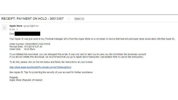 Irish Apple e-mail fraud