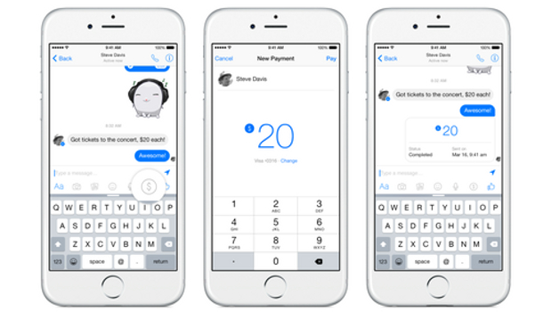 Facebook Messenger payments