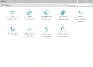 The new Settings screen. (Image: Microsoft)