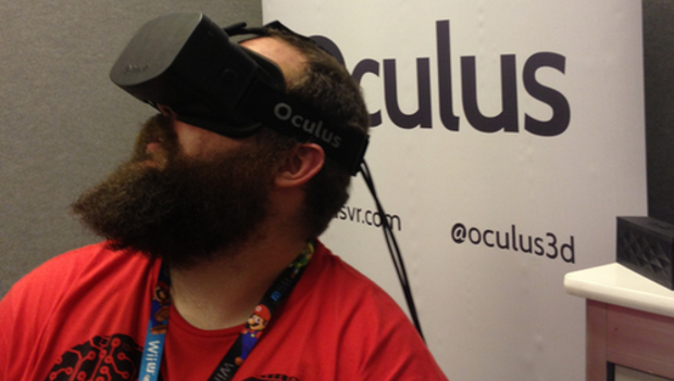 Oculus headset being tested