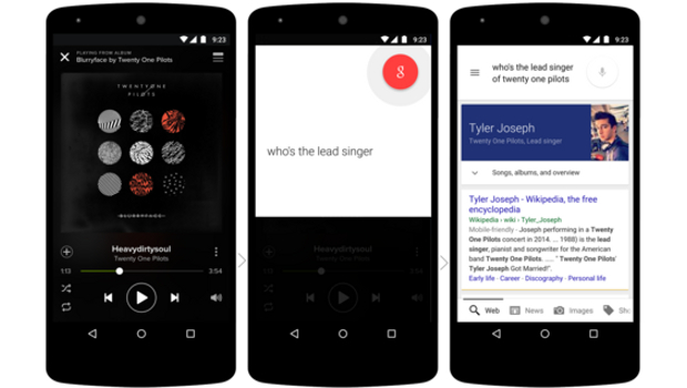 Spotify with Google Tap