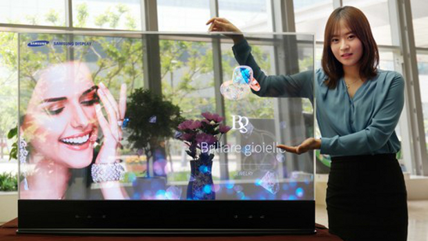 Samsung transparent OLED display