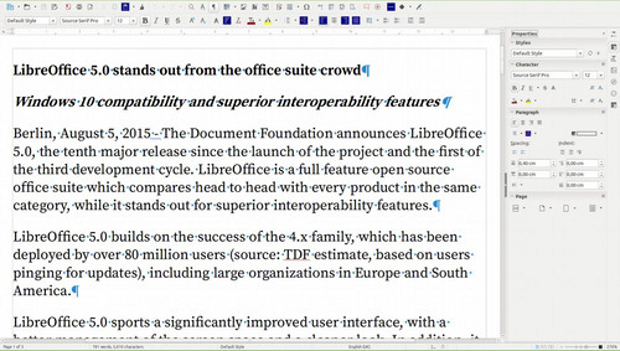 LibreOffice 5 Writer