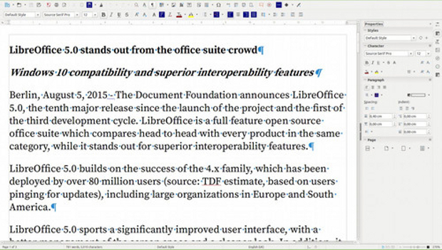 LibreOffice 5 Writer