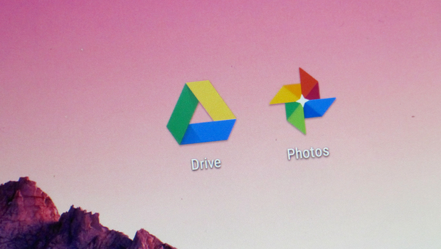 Google Drive and Photo icons
