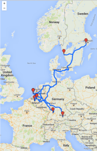 Platooning route