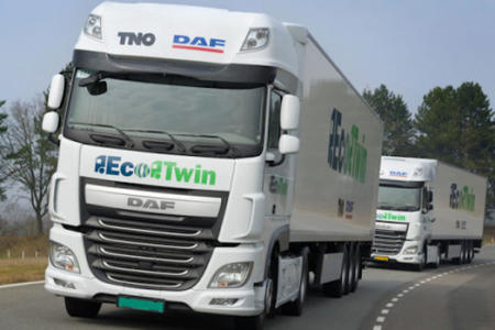 Trucks platooning