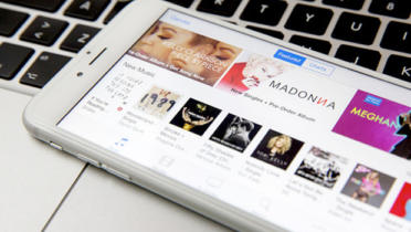 Apple Music on an iPhone