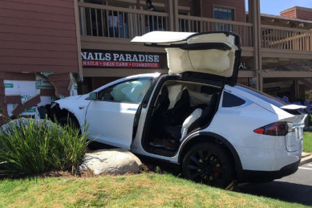 Tesla Model X crash