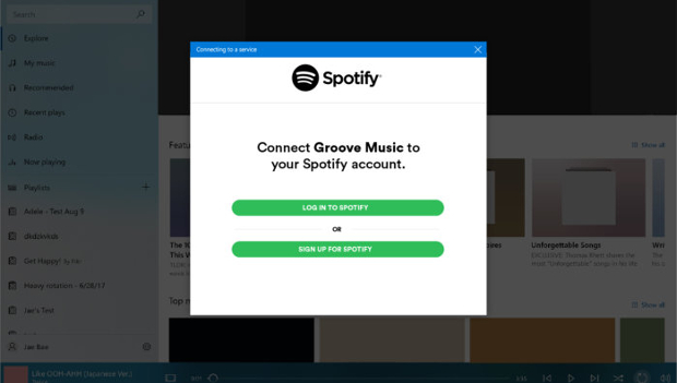 Groove to Spotify