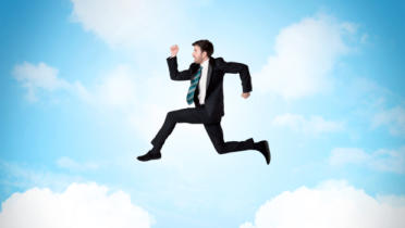 Business jump