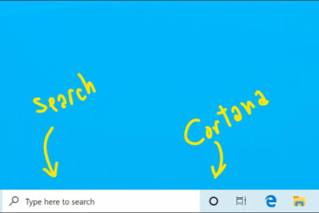 Cortana split from Search