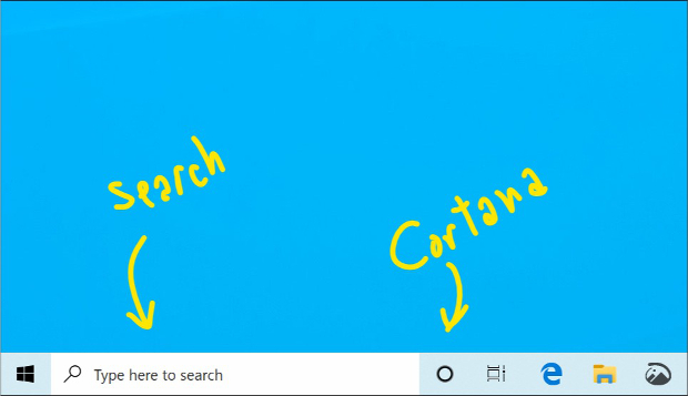 Cortana split from Search