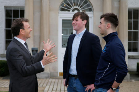 Tom Flanagan, UCD; Shane Curran, Evervault; and Mark Nealon, myStudyPal