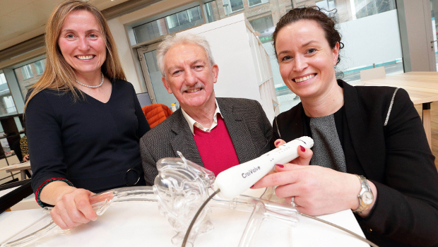 Pictured: Helen Ryan, Atlantic Bridge; Bernard Collins and Dr Lucy O'Keefe, CroíValve