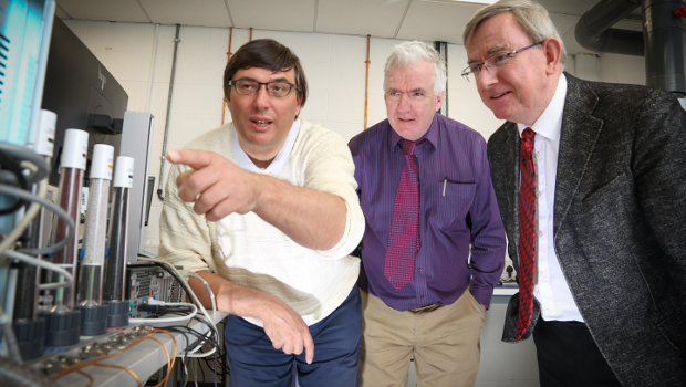 Prof Piet Lens, Prof Walter Gear, and Prof Ciaran O hOgartaigh, NUI Galway