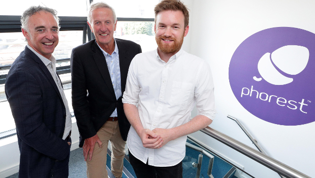 Pictured: John Phelan, HBAN; Pat Garvey and Ronan Perceval, Phorest