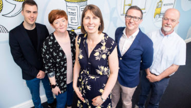 Graham Baitson, McKesson; Dr Susan Rea, Nimbus Research Centre; Dr Donna O’Shea, Dept of Computer Science, CIT; Denis Canty, McKesson; and Prof John Barrett, Nimbus Research Centre