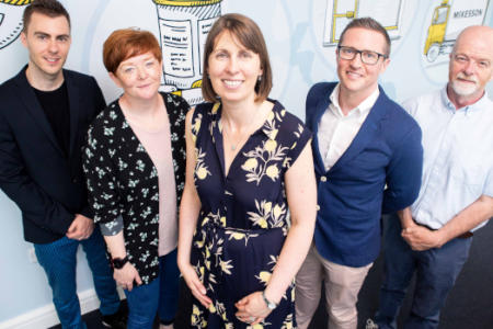 Graham Baitson, McKesson; Dr Susan Rea, Nimbus Research Centre; Dr Donna O’Shea, Dept of Computer Science, CIT; Denis Canty, McKesson; and Prof John Barrett, Nimbus Research Centre