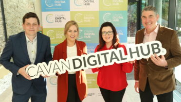 Pictured: Mark Shevlin, Vodafone; Leanne Connell, Cavan Digital Hub; Marcella Rudden, Enterprise Cavan & Cavan Digital Hub; and Sean Dervan, Siro