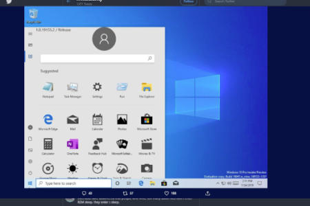 Microsoft new start menu