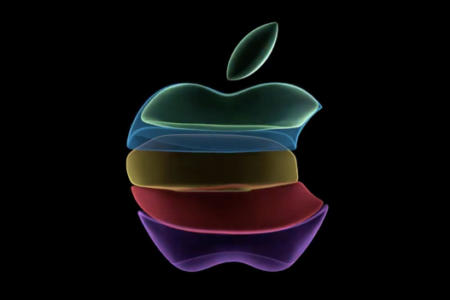 Apple logo on Black