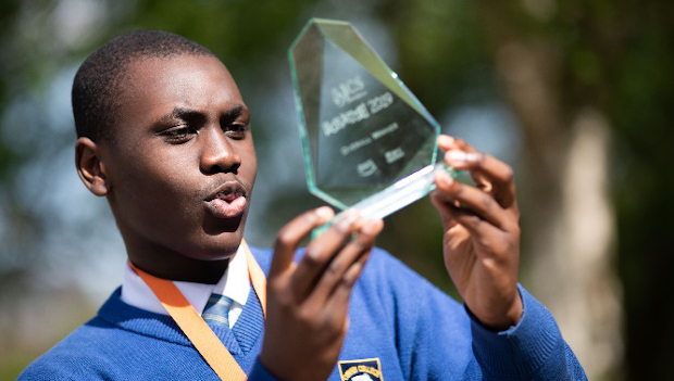 Overall Scratch 2019 winner, Abdul-Marteen Ojo from Confey College, Co Kildare