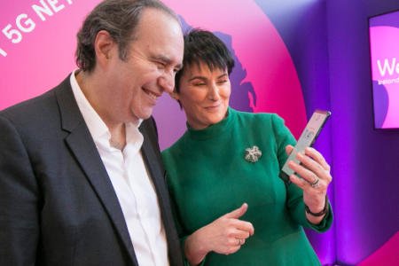 Xavier Niel and Carolan Lennon, eir