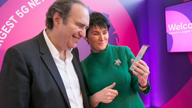 Xavier Niel and Carolan Lennon, eir