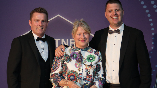Colm Greene, Dell Technologies; Michelle Harris, Triangle; and Rob Tomlin, Dell Technologies