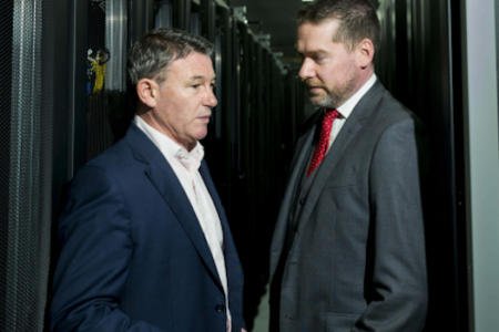 Maurice Mortell, Equinix; and Stuart Halford, Goodbody