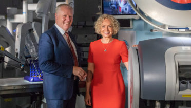 Prof Barry O’Reilly, UCC, and Anne O’Leary, Vodafone Ireland at the launch of the telco's 5G network