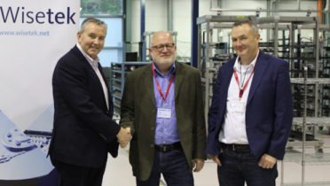 Sean Sheehan, Wisetek; Jim Puckett, Basel Action Network; and Chris Scott, Wisetek USA