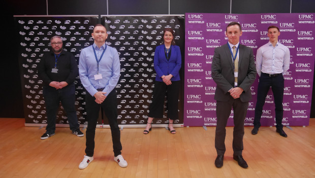 Aidan Boylan, Collegiate Esport; Darragh Cunningham, Ireland Esports; Aisling O' Neill, WIT ArcLabs; John Windle, WIT Vikings Sport; Killian Buckley, UPMC Ireland