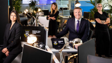 Raluca Saceanu and Adina Dumitrescu; Smarttech247; Minister for Public Expenditure & Reform Michael McGrath; and Melanie Corrigan, Smarttech247