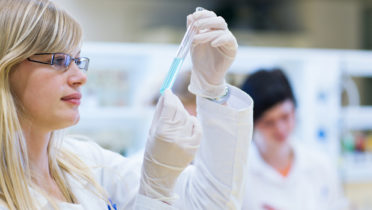 Female scientific researcher