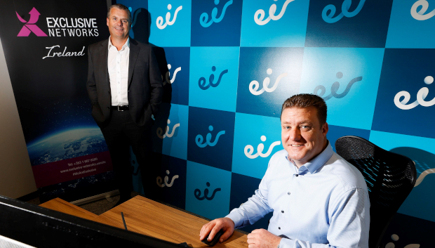 Alan Brown, Eir Business and Gerry Sheldrick, Exclusive Networks Ireland