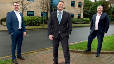 Shane Tully, Telcom; Ciaran McNamara, Avaya; and Liam Tully Telcom