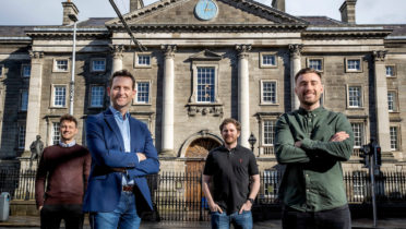 Matthew Brennan, GradGuide; Terry Clune, group CEO, Clune Technology; Dave Martin and Mark Hughes, GradGuide