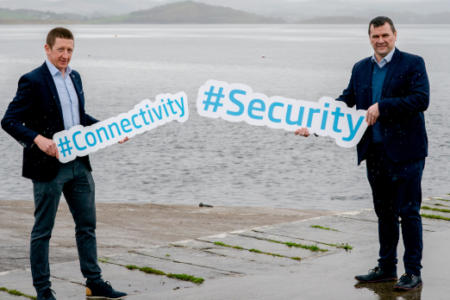 Fergal Meehan, Paradyn, with Sean Dunnion, Donegal County Council