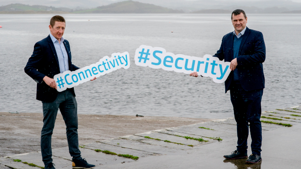 Fergal Meehan, Paradyn, with Sean Dunnion, Donegal County Council