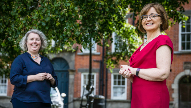 Prof Linda Doyle, Trinity College Dublin, and Cathriona Hallahan, Microsoft Ireland