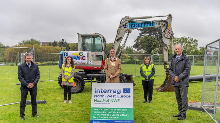 Danny McLoughlin, SDCC; Donna Gartland, Codema; Cllr Ed O'Brien Mayor of South Dublin; Teresa Walsh, SDCC; and David Fitzpatrick, TU Dublin