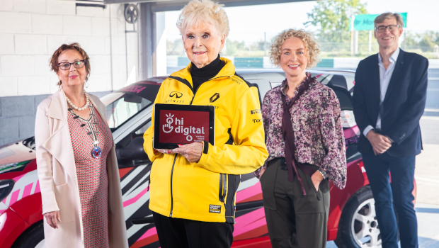 Anne Drury, Active Retirement Ireland; Rosemary Smith; Anne O'Leary, Vodafone Ireland, and Seán Moynihan