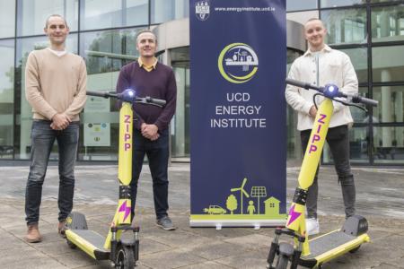 Prof Andrew Keane and Dr Paul Cuffe, UCD Energy Institute and Charlie Gleeson, Zipp Mobility