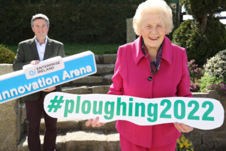 James Maloney, Enterprise Ireland with Anna May McHugh, National Ploughing Association