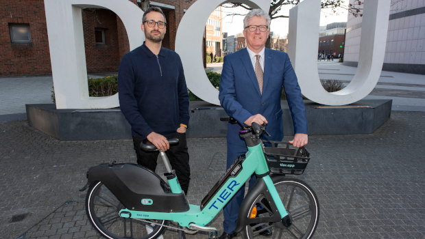 Fred Jones, Tier Mobility, with DCU President Daire Keogh