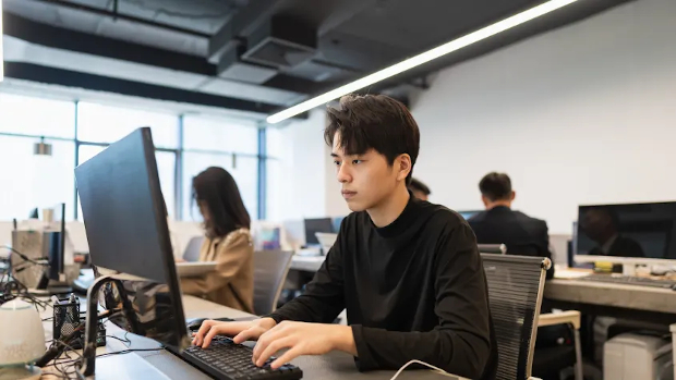 China office worker